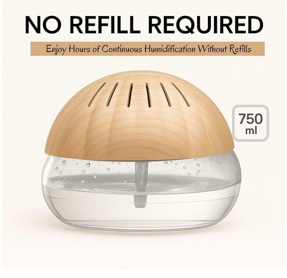 ZUXE Portable 3-in-1 Air Purifier(WOODEN FINISH ), Aroma Diffuser & Cool Mist Humidifier with 750ml Water Tank – Electric Revitalizer with for Home, Office, Bedroom & Spa