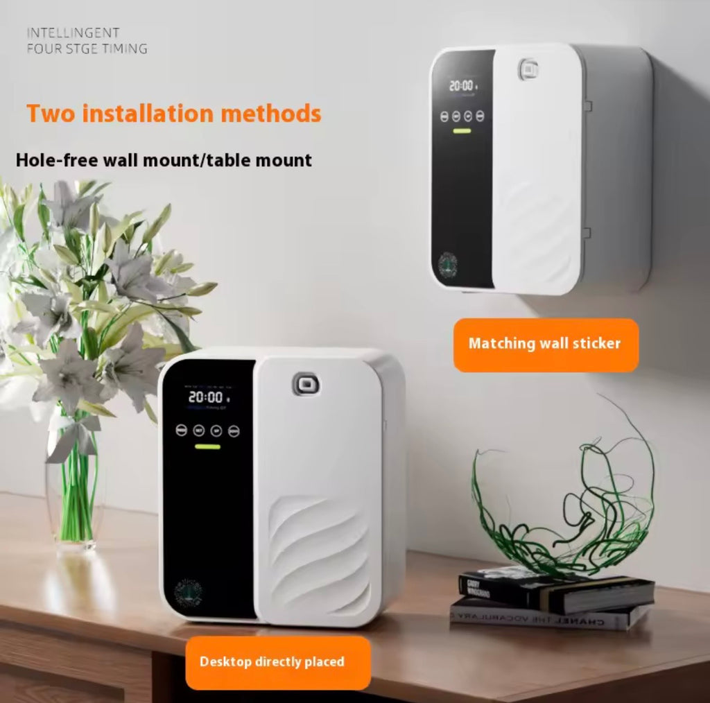 ZUXE 500ml Water Tank Aromatherapy Diffuser Car Air Freshener Essential Oil Diffuser Waterless USB Auto Aromatherapy Nebulizer (US Plug 100‑240V)