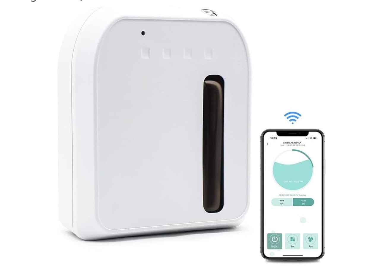 ZUXE Scent Air Machine for Home 500 Sq. Ft Coverage Waterless Essential Oil Diffuser with with USB & Battery Powered, Hotel Collection Diffuser for Home, Large Room, Hotel, Spa, Office