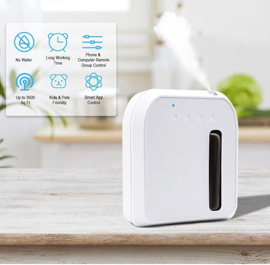 ZUXE Scent Air Machine for Home 500 Sq. Ft Coverage Waterless Essential Oil Diffuser with with USB & Battery Powered, Hotel Collection Diffuser for Home, Large Room, Hotel, Spa, Office