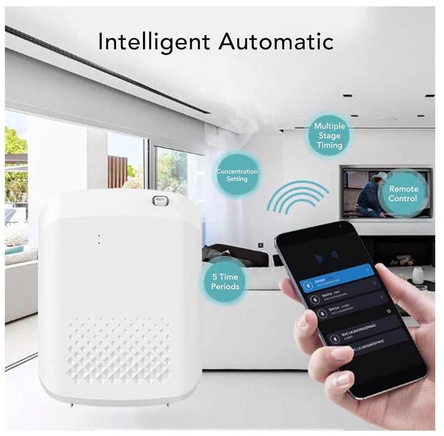 ZUXE Aroma Diffuser, Quiet Operation Air Fragrance Machine with Multi-Stage Timing 100-240V Remote Control 5 Time Periods for Home Lobby