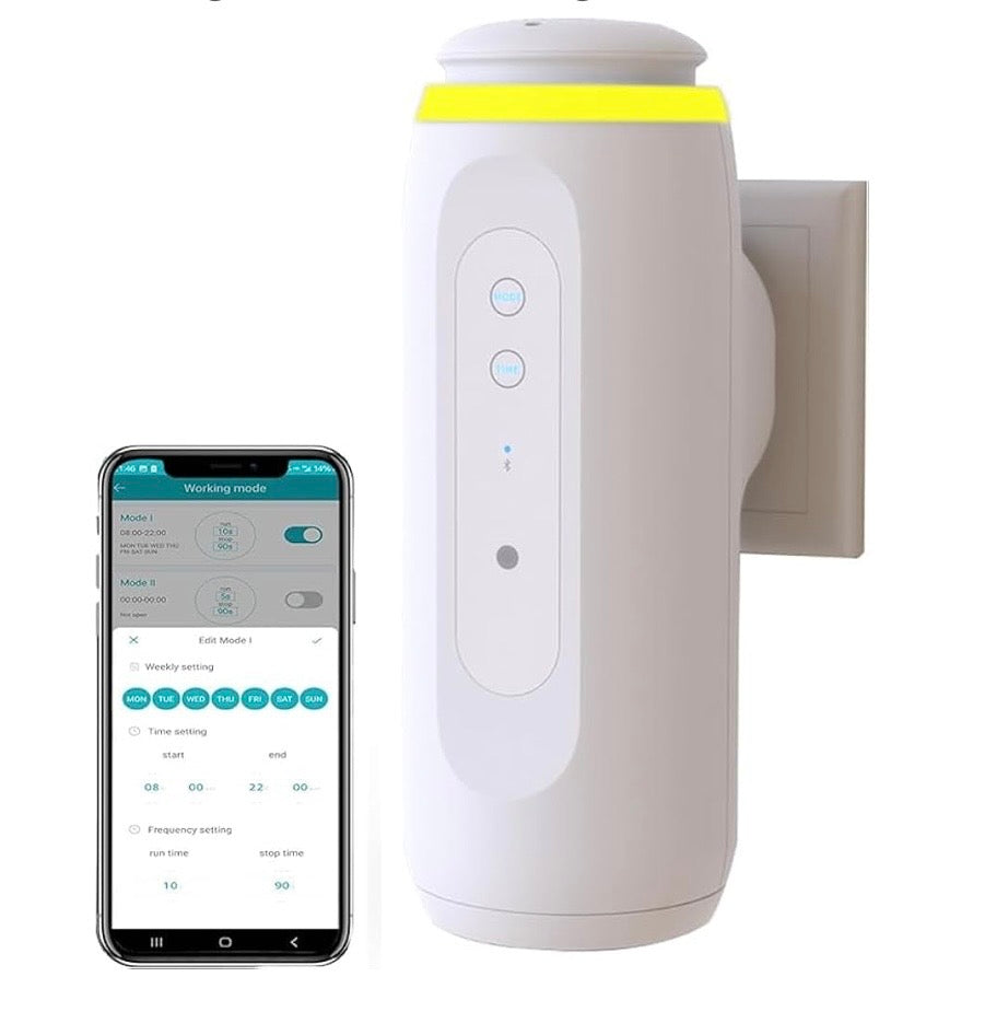 ZUXE Diffuser with Plug, Wall Plug Diffuser 100‑240V Photosensitive for Living Room Bed room  (US Plug)