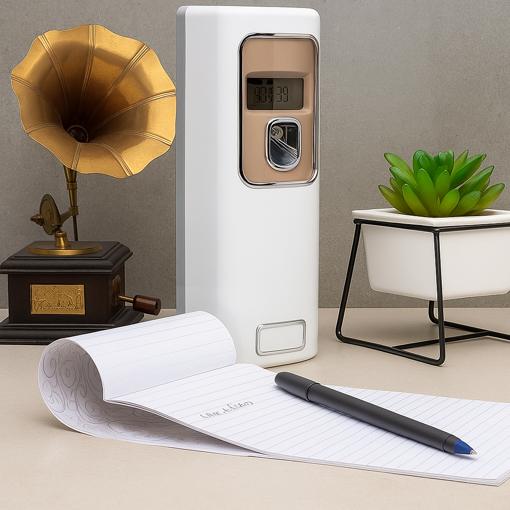 ZUXE Automatic Air Freshener Dispenser/Automatic Aerosol Perfume Dispenser - Automatic (Day and Night) Light Sensor Enabled Free with D Size