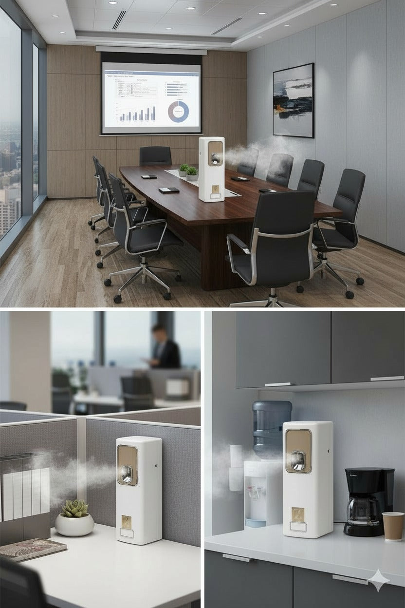 ZUXE Automatic Air Freshener Dispenser/Automatic Aerosol Perfume Dispenser - Automatic (Day and Night) Light Sensor Enabled Free with D Size